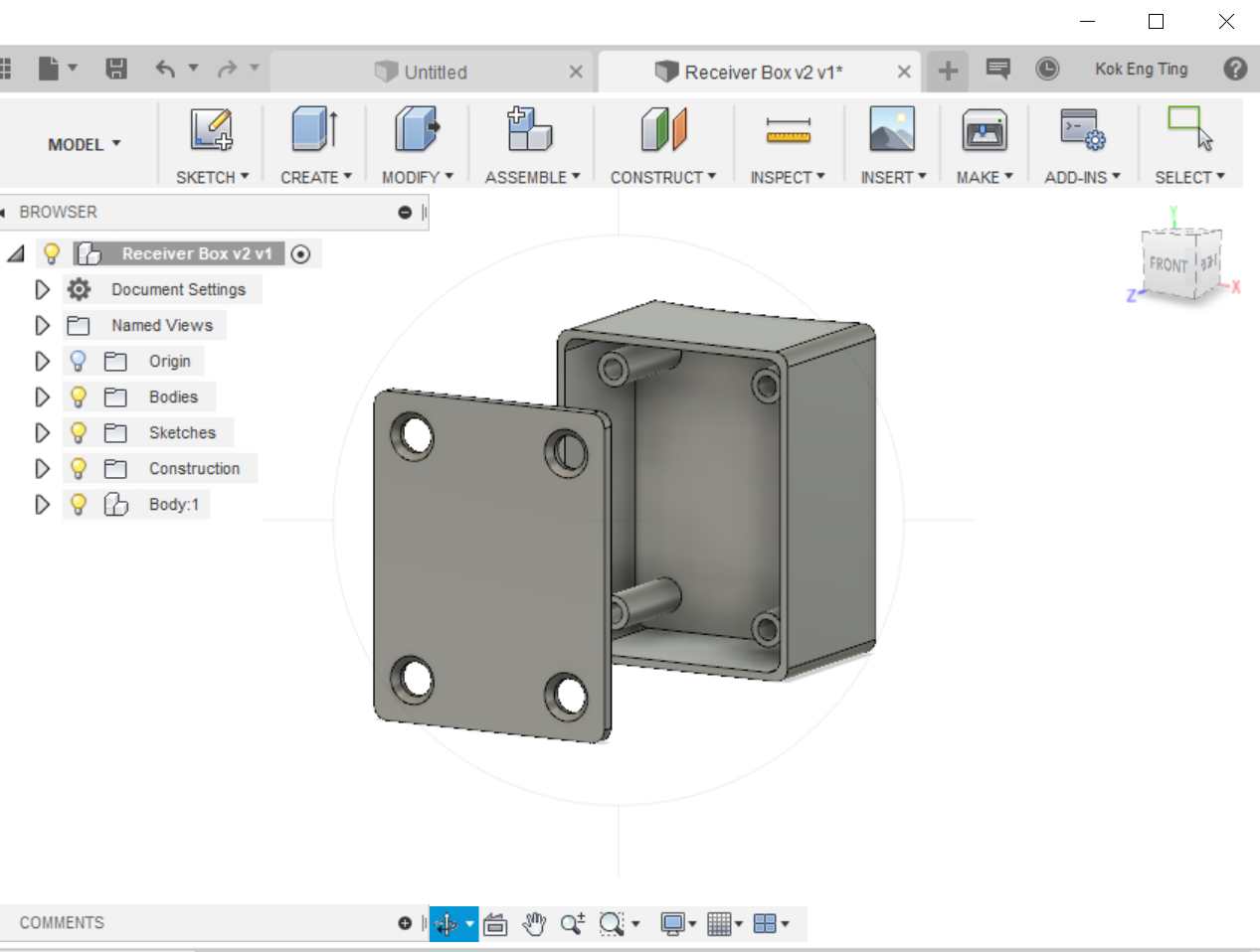 Final Model
          using Fusion 360